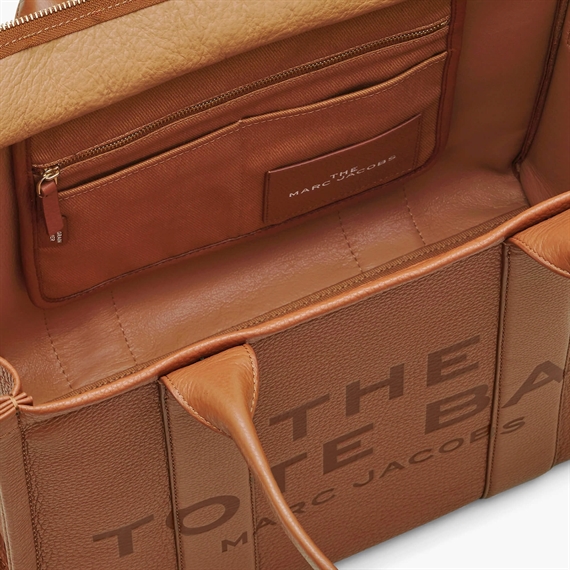 Marc Jacobs The Leather Large Tote Bag, Argan Oil
